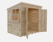 7x5 PENT SHIPLAP SHED TONGUE & GROOVE DOUBLE DOOR OPENING WINDOW OUTDOOR STORAGE