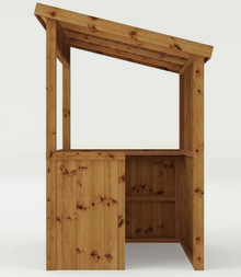 GARDEN BAR OUTDOOR PUB TIKI 6x4 PATIO PARTY BUILDING PRESSURE TREATED 6ft 4ft