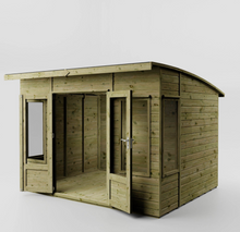 GARDEN SUMMERHOUSE SUN ROOM OUTDOOR OFFICE WOODEN SUMMER HOUSE T&G 10x8ft 10ft